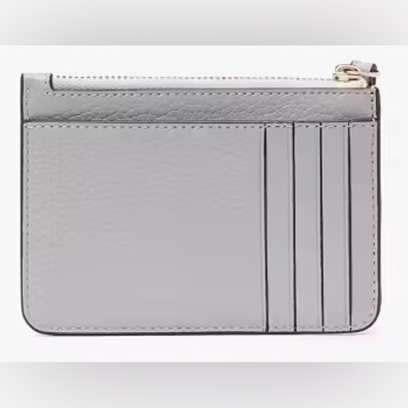 •KATE SPADE•NWT MOUNTAIN GRAY & WHITE COLORBLOCK LENA SMALL CARD HOLDER WRISTLET - Picture 3 of 9